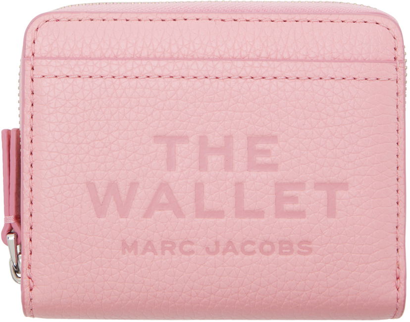 Tegnebog Marc Jacobs Marc Jacobs 'The' Leather Mini Compact Wallet Lyserød | 2R3SMP044S10