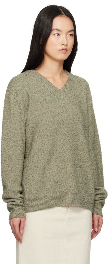 Sweater Maison Margiela Maison Margiela Pilling V-Neck Sweater Brun | S50HN0011 M13108, 4
