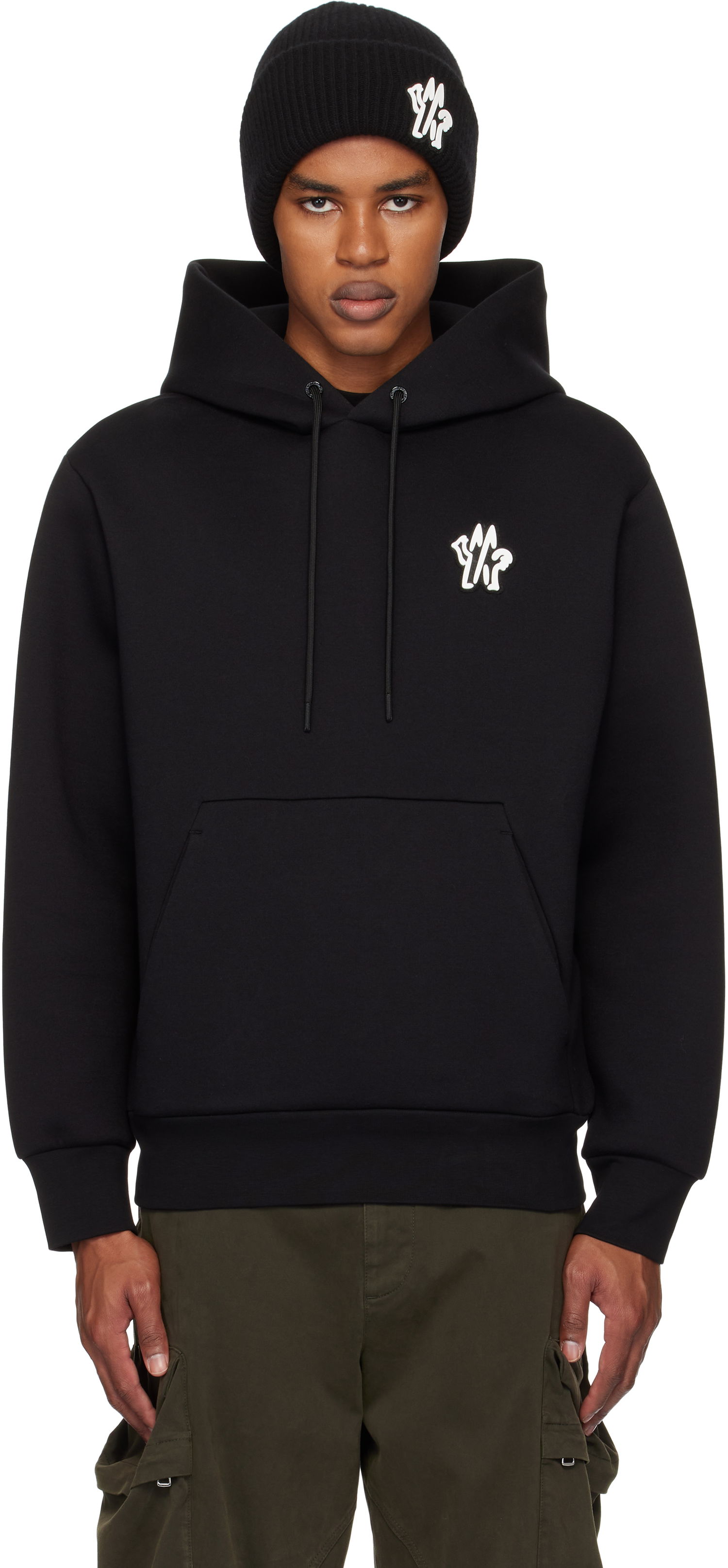 Sweatshirt Moncler Moncler Archivio Creativo Hoodie Sort | J20918G0004789AR3, 0
