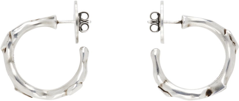 Øreringe Ann Demeulemeester Ann Demeulemeester Juana Silver Thorn Hoop Earrings Metalisk | 2520-W-JE53-JW020-070