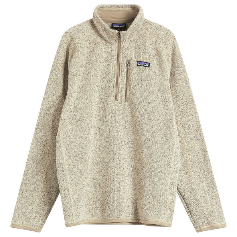 Sweater Patagonia Men's Better Sweater 1/4 Zip Pullover Fleece, Size L Beige | 25523-PLCN