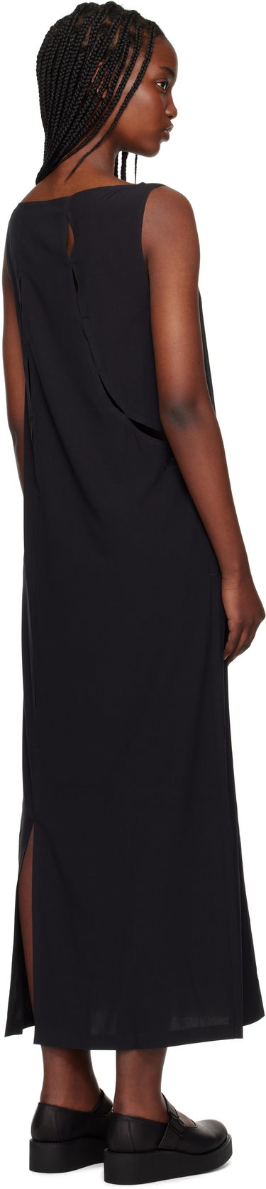 Kjole Y-3 Y-3 Slit Maxi Dress Sort | JD1474, 2