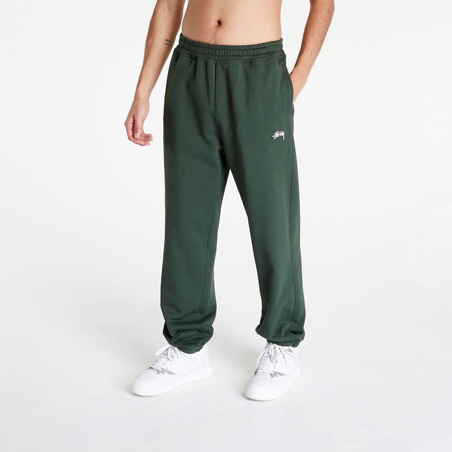 Joggingbukser Stüssy Stock Logo Pant Grøn | 116550 forest, 0