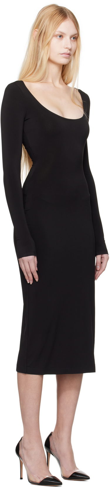 Kjole GUIZIO Guizio Sander Midi Dress Sort | H24415K012, 1