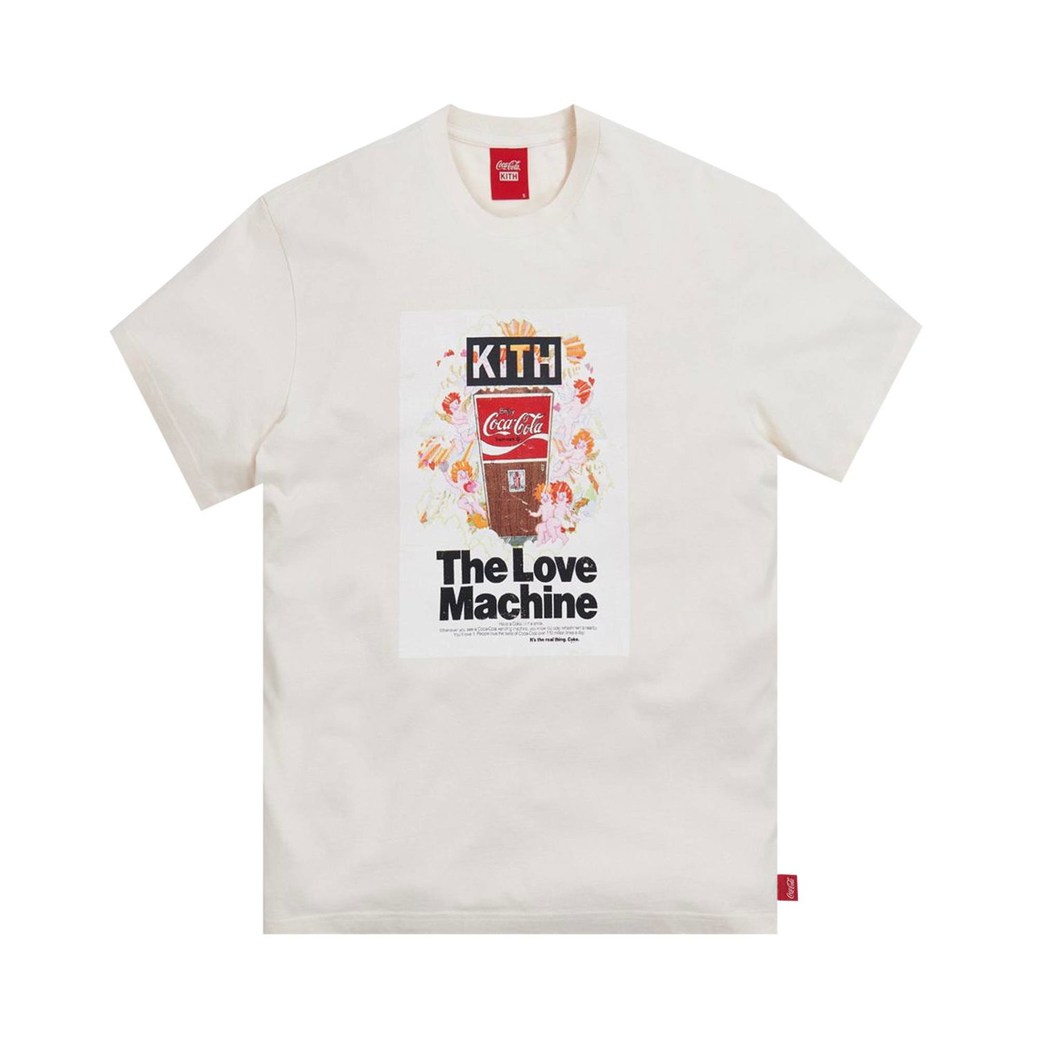 T-shirt KITH x Coca-Cola Love Machine Vintage Tee Hvid | KH3875 104, 1