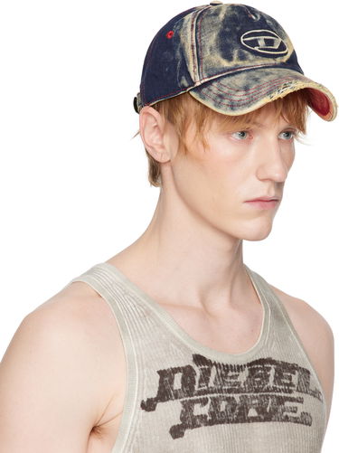 Kasket Diesel Diesel C-Seymon Distressed Denim Baseball Cap Blå | A06467-0DGAV-01, 2
