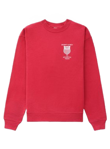 Sweatshirt Sporty & Rich Athletic Team Crewneck Rød | CR632RU
