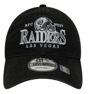 Kasket New Era Las Vegas Raiders Helmet 9TWENTY Adjustable Cap Sort | 60667635, 3