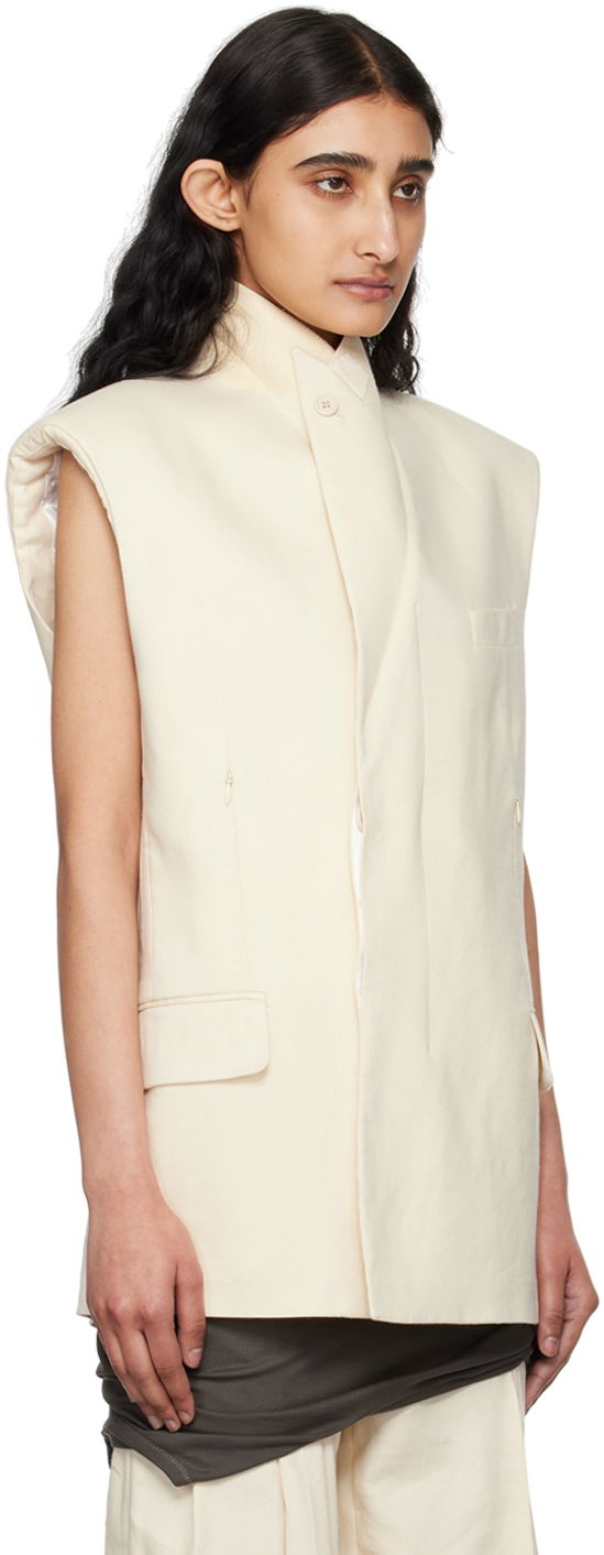 Vest Helmut Lang Helmut Lang Car Vest Beige | O04HW199, 1
