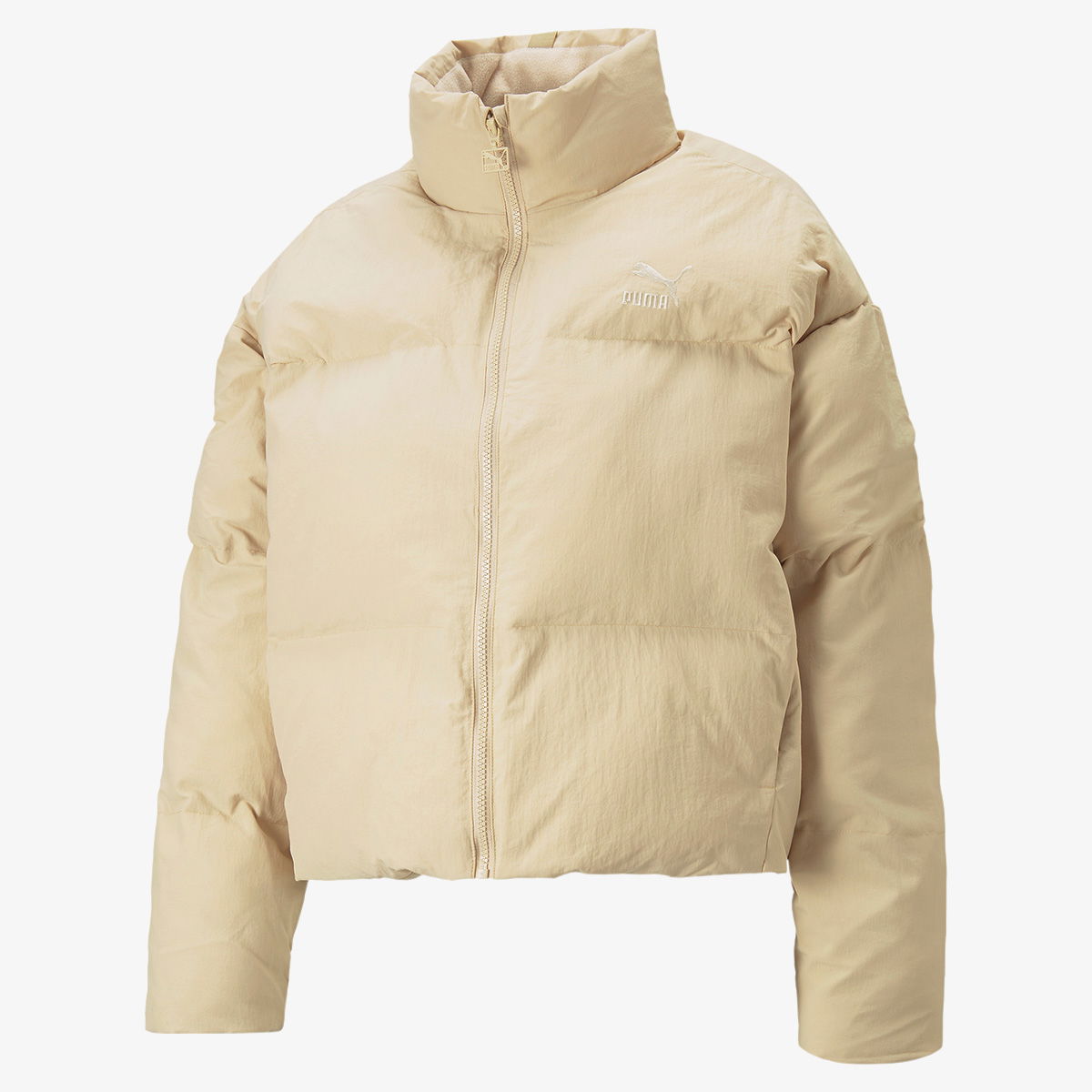 Puffer jakke Puma CLASSICS Oversized Short Puffer Jacket Beige | 535574-67, 0