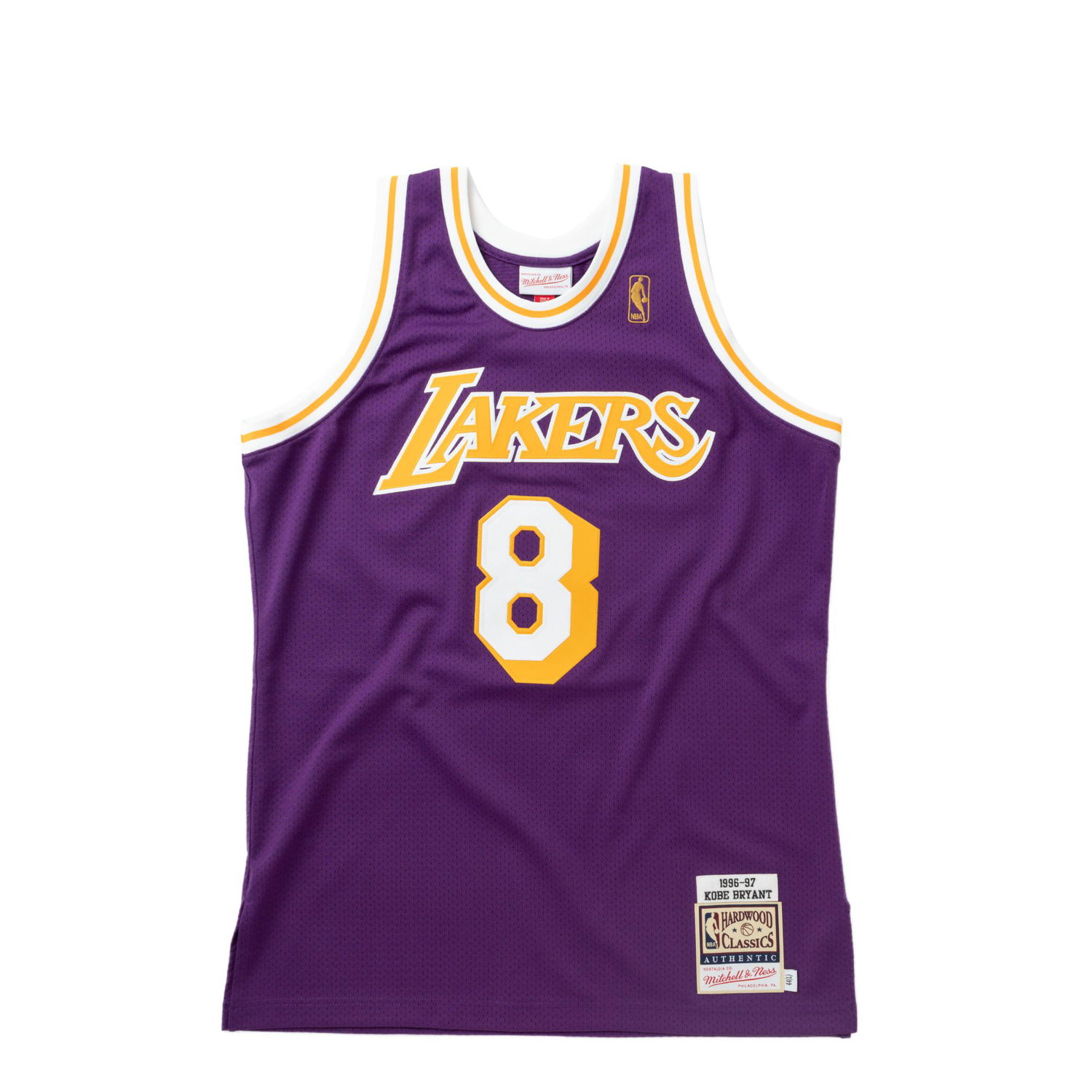 Jersey Mitchell & Ness NBA AUTHENTIC JERSEY LOS ANGELES LAKERS ROAD 1996-97 KOBE BRYANT #8 Lilla | AJY4GS18092-LALPURP96KBR, 0