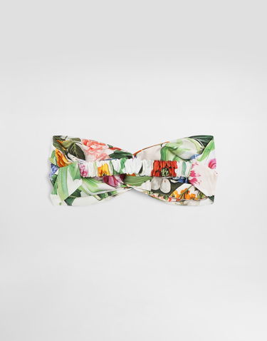 Tilbehør Dolce & Gabbana Dolce & Gabbana Poplin Twist Headband with Floral Print Flerfarvet | LB5H09HS5S5HA5KU, 3