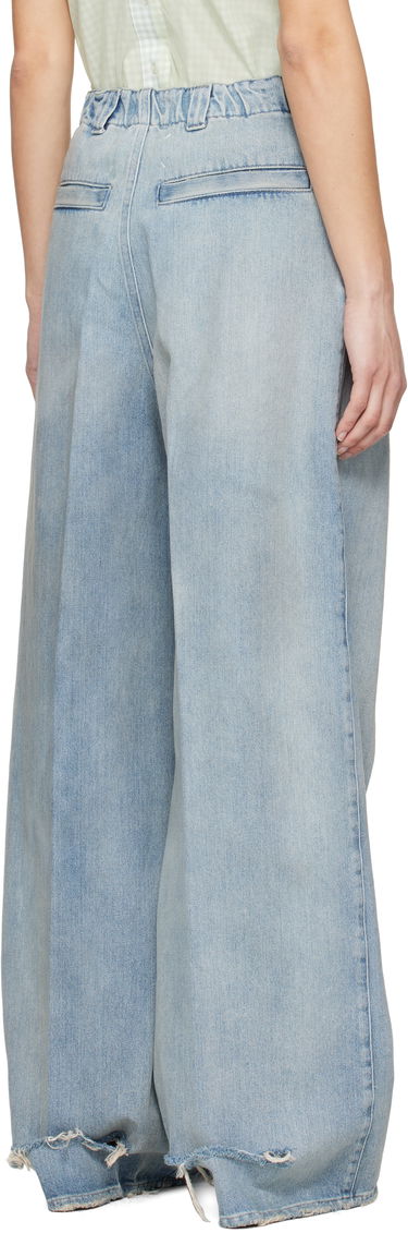 Jeans Maison Margiela Maison Margiela 5 Pocket Wide Leg Jeans Blå | S51KA0605 S30383, 2