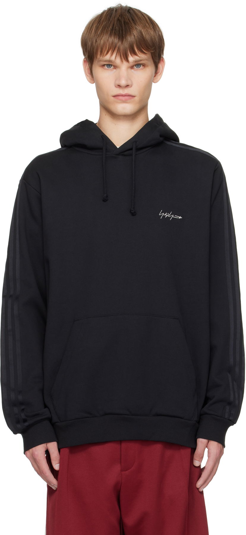 Sweatshirt Yohji Yamamoto Y-3 Yohji Yamamoto Kuro Hoodie Sort | KA9652