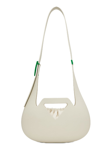 Skuldertaske Bottega Veneta Moulded Shoulder Bag Hvid | 696920 V1W00