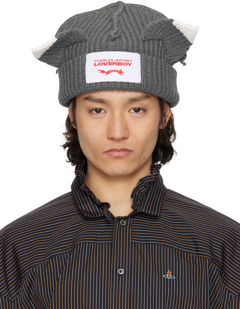 Beanie Charles Jeffrey Loverboy Charles Jeffrey LOVERBOY Chunky Ears Beanie Grå | 54130306