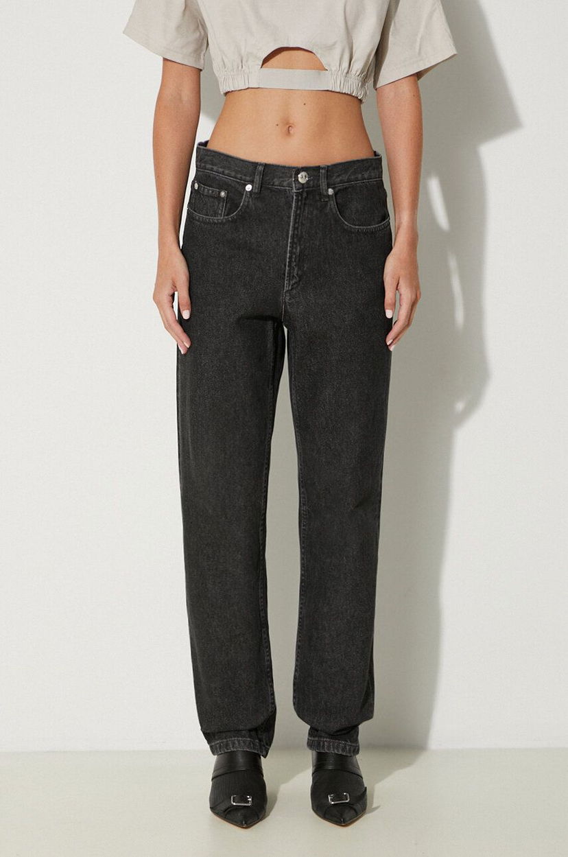 Jeans A.P.C. High Waist Jeans Sort | COETA.F09122