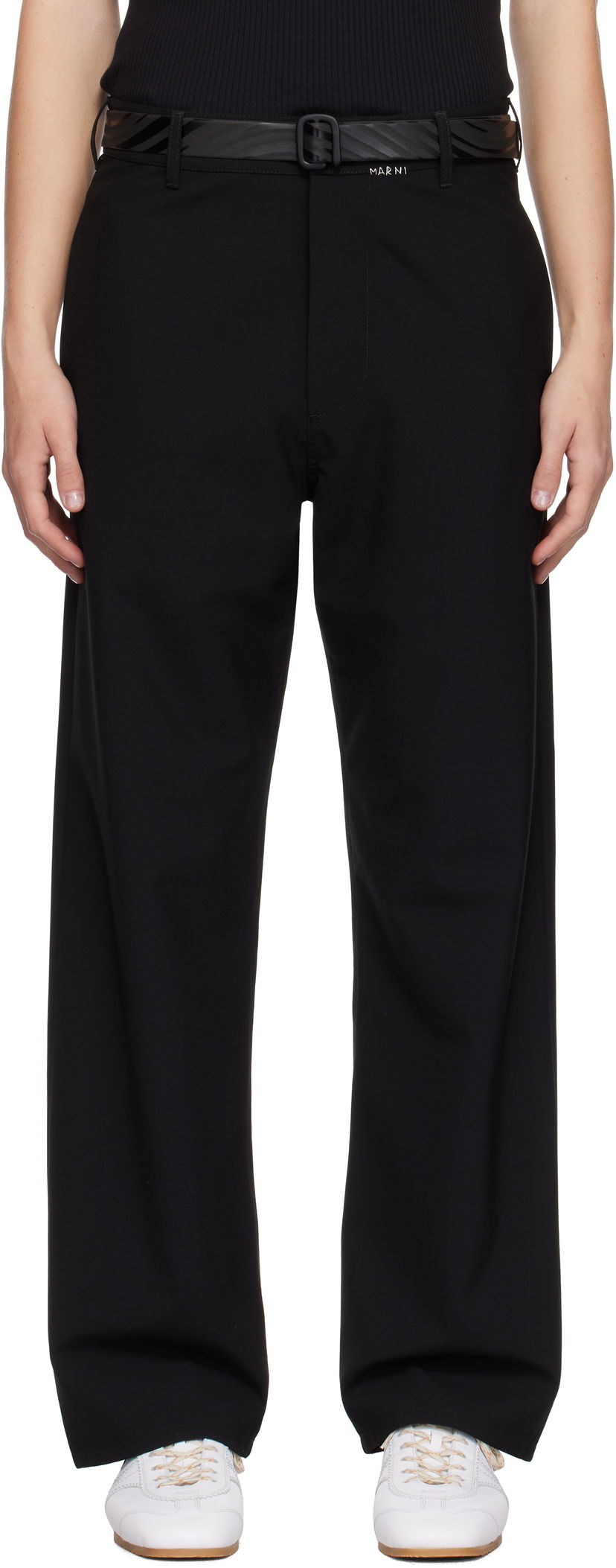 Bukser Marni Wool Trousers Sort | PUMU0270SU UTP771