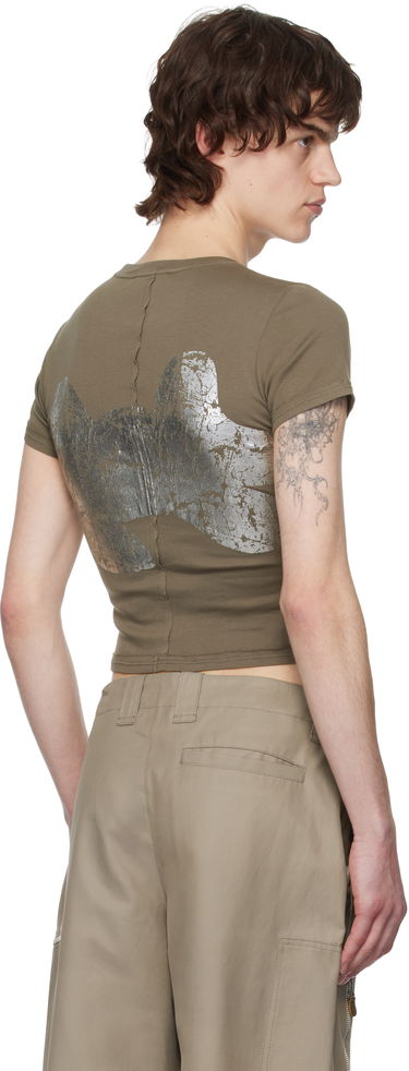 Crop top Eckhaus Latta Eckhaus Latta Lapped Baby T-Shirt Grøn | 303-EL-PS25-R - REFLECTOR, 2