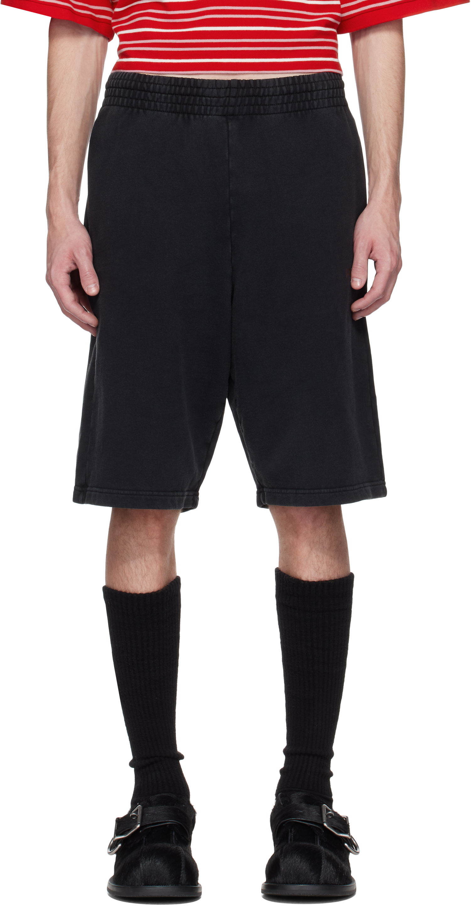 Shorts Martine Rose Martine Rose Logo Sweatshorts Sort | 631JS02002M, 0