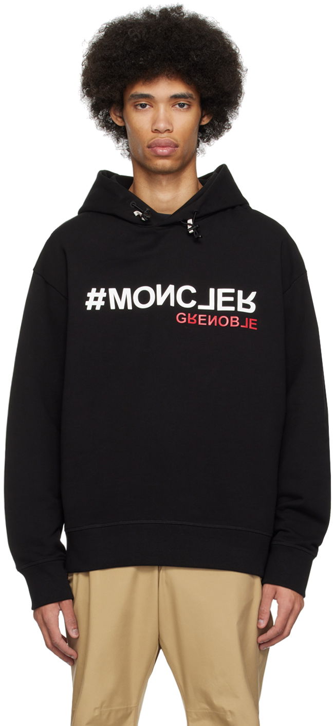 Sweatshirt Moncler Grenoble Bonded Hoodie Sort | J10978G000108098U, 0