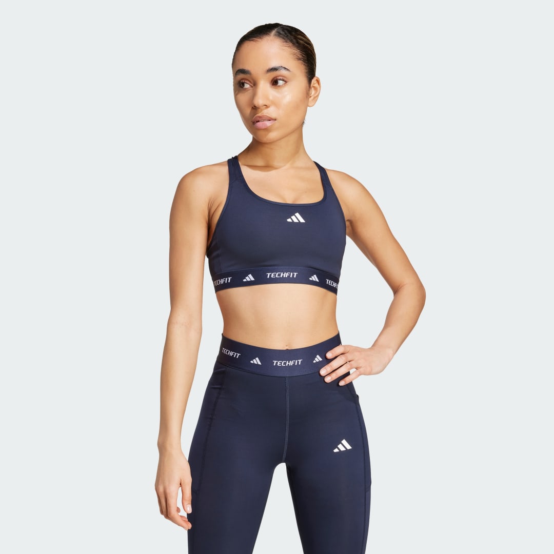 Bh adidas Performance Medium Support Training Sports Bra Mørkeblå | JG3962, 0