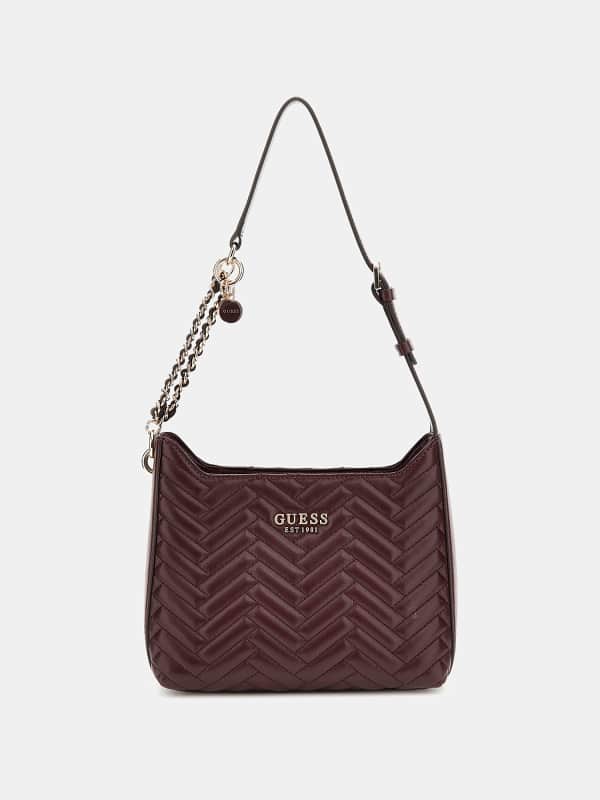 Skuldertaske GUESS Quilted Shoulder Bag Lilla | HWQG9508180, 0