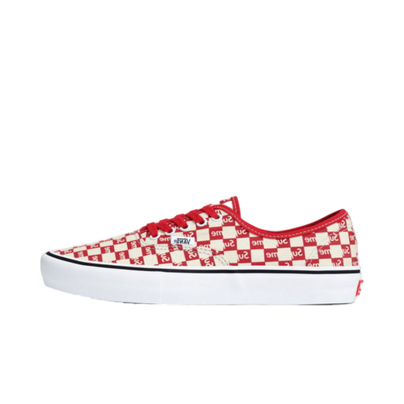 Sneakers og sko Vans Authentic Supreme Red Checker Logo Rød | VN000Q0DJLY