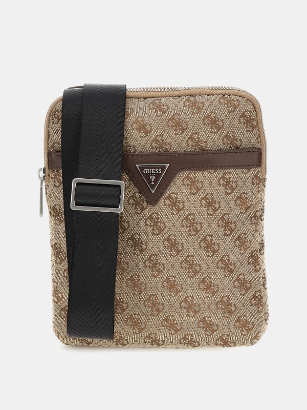 Håndtaske GUESS Milano 4G Logo Crossbody Bag Beige | HMVZLJP4123, 0