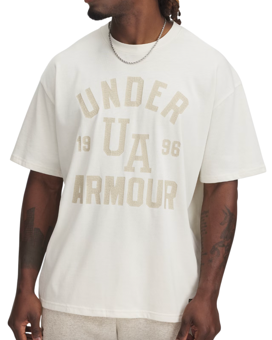 T-shirt Under Armour Under Armour HW Varsity Oversized T-Shirt Hvid | 1390179-279, 0