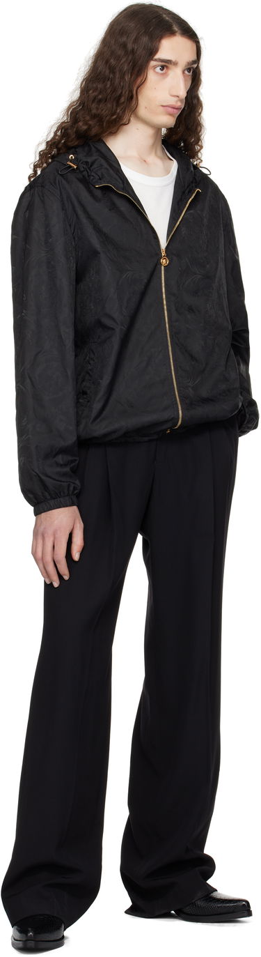 Vindjakke Versace Versace Barocco Jacquard Windbreaker Jacket Sort | 1019895_1A15005, 3