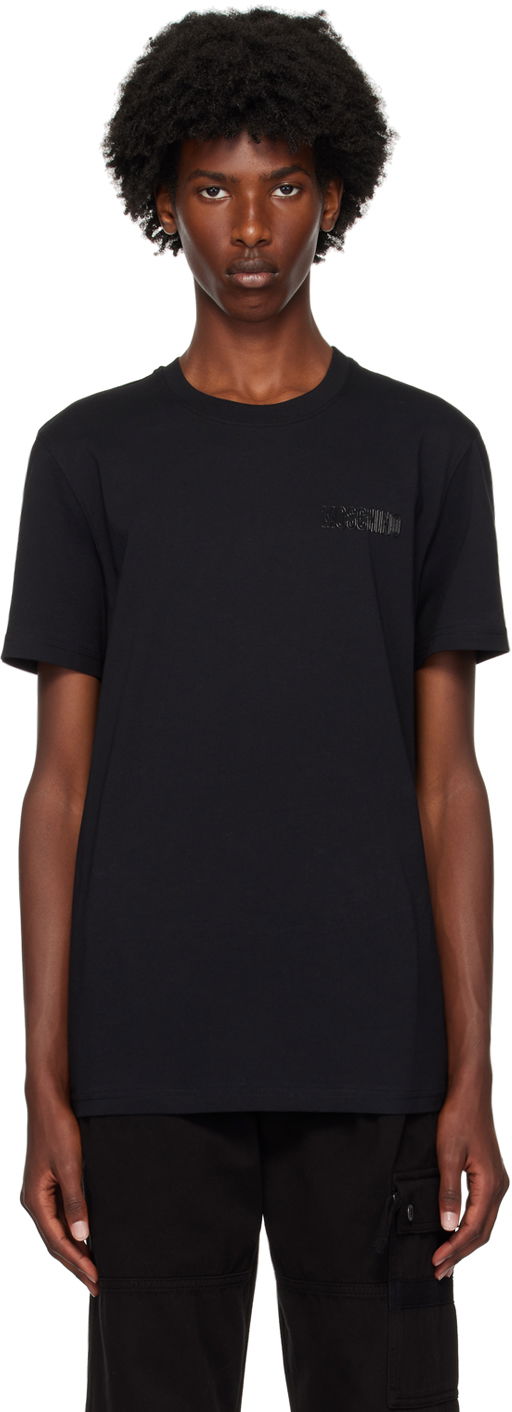 T-shirt Moschino Outline T-Shirt Sort | 242ZRA071270410555