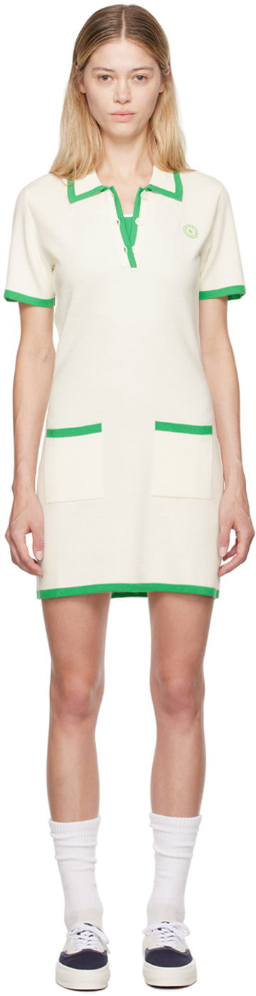 Kjole Sporty & Rich Hilary Knit Minidress Hvid | DR005S408SO, 0