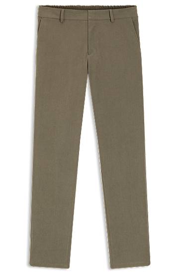 Bukser BOSS Slim-fit trousers in stretch corduroy Grøn | 50551683, 0