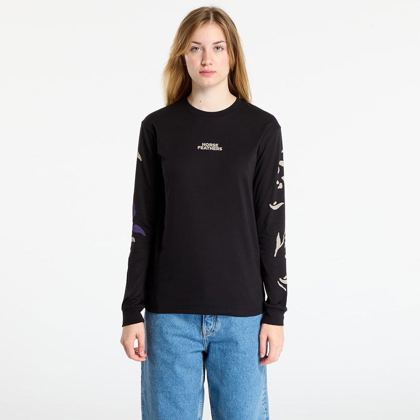 T-shirt Horsefeathers Long Sleeve T-Shirt Reiko Top Sort | SW958B