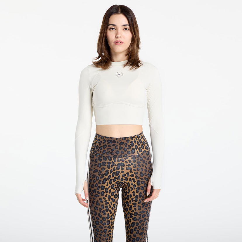 Crop top adidas Performance Stella McCartney Training Longsleeve Crop Top Hvid | JM1403