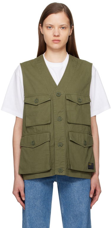Vest Carhartt WIP Utility Cotton Canvas Vest Grøn | I032980 1YS4G, 0
