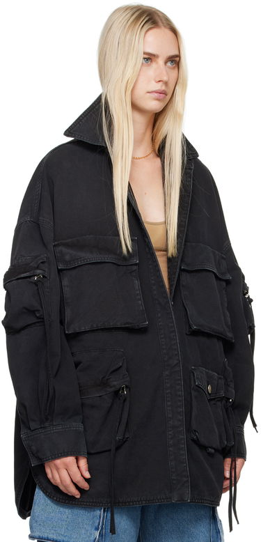 Jakke The Attico Attico Fern Utility Jacket Sort | 247WCB48 D088, 1