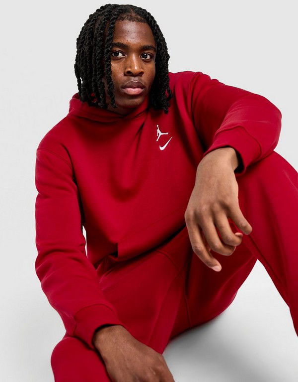 Sweatshirt Jordan Varsity Pullover Hoodie with Kangaroo Pocket Rød | II2593-687, 1