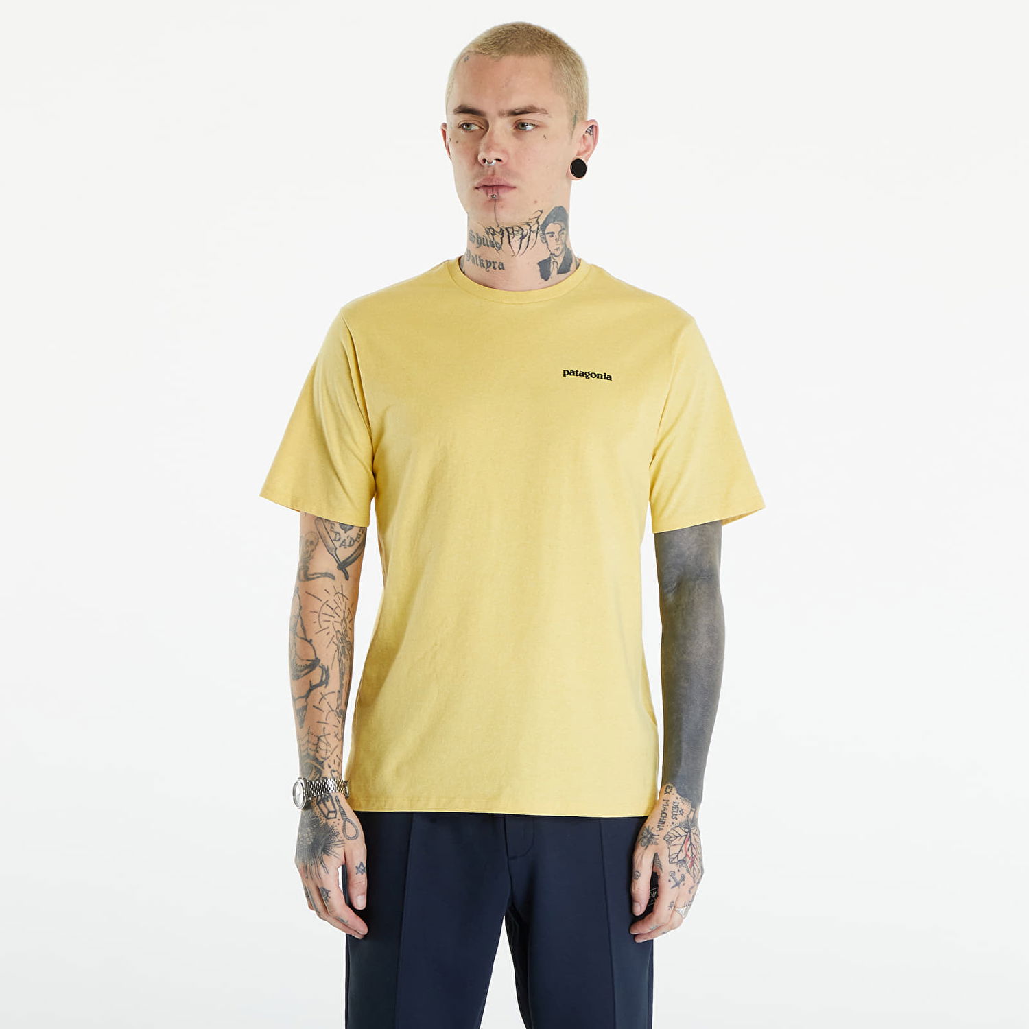 T-shirt Patagonia P-6 Logo Responsibili-Tee Milled Yellow Gul | 38504 MILY, 0