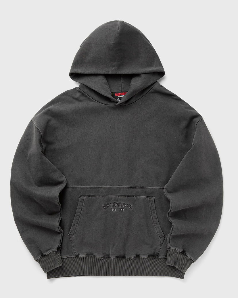Sweatshirt Pleasures Iuter Marco Hoodie Sort | P24IU006-CHARCOAL