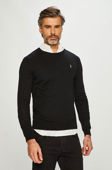 Sweater Polo by Ralph Lauren Sweater Sort | 710684957008, 0