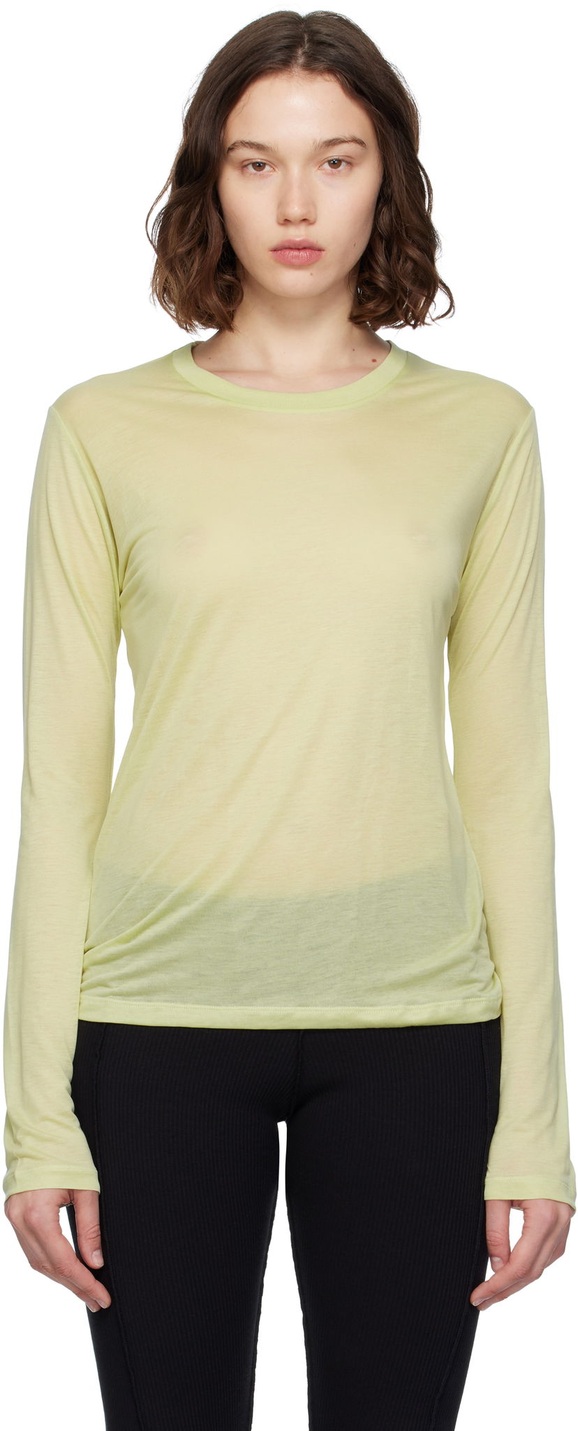 T-shirt Baserange Baserange Long Sleeve T-Shirt Grøn | TTLS-BL-AU25
