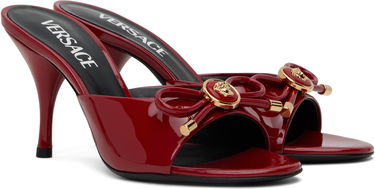Skopleje Versace Versace Opera Bow Patent Heeled Sandals Rød | 1018239_D2VE_1RB3V, 3