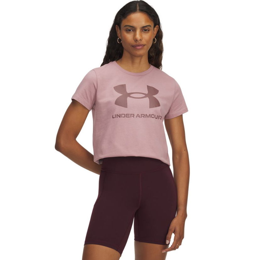 T-shirt Under Armour Under Armour Sportstyle Crop T-Shirt Lyserød | 1356305-673