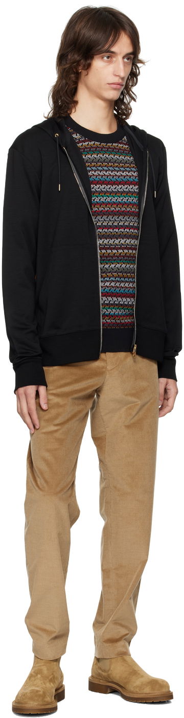 Sweatshirt Paul Smith Paul Smith Signature Stripe Zip Hoodie Sort | M1R-300S-H00035-79, 3