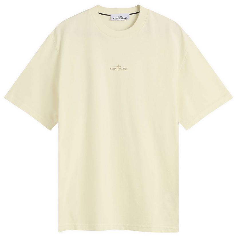 T-shirt Stone Island Stone Island Compass Print T-Shirt, Size Medium Gul | K2S152100037-S0197-V0093