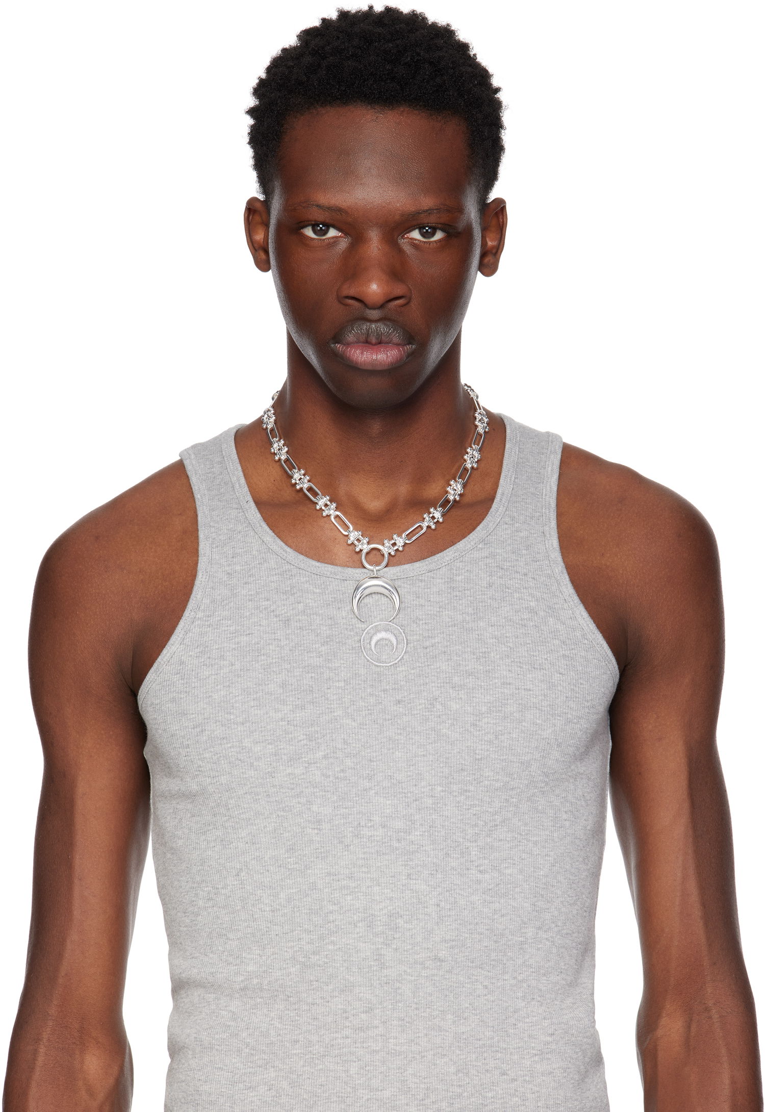 Halskæde Marine Serre Marine Serre Moon Charm Necklace Metalisk | UJW105A RMET0001, 1