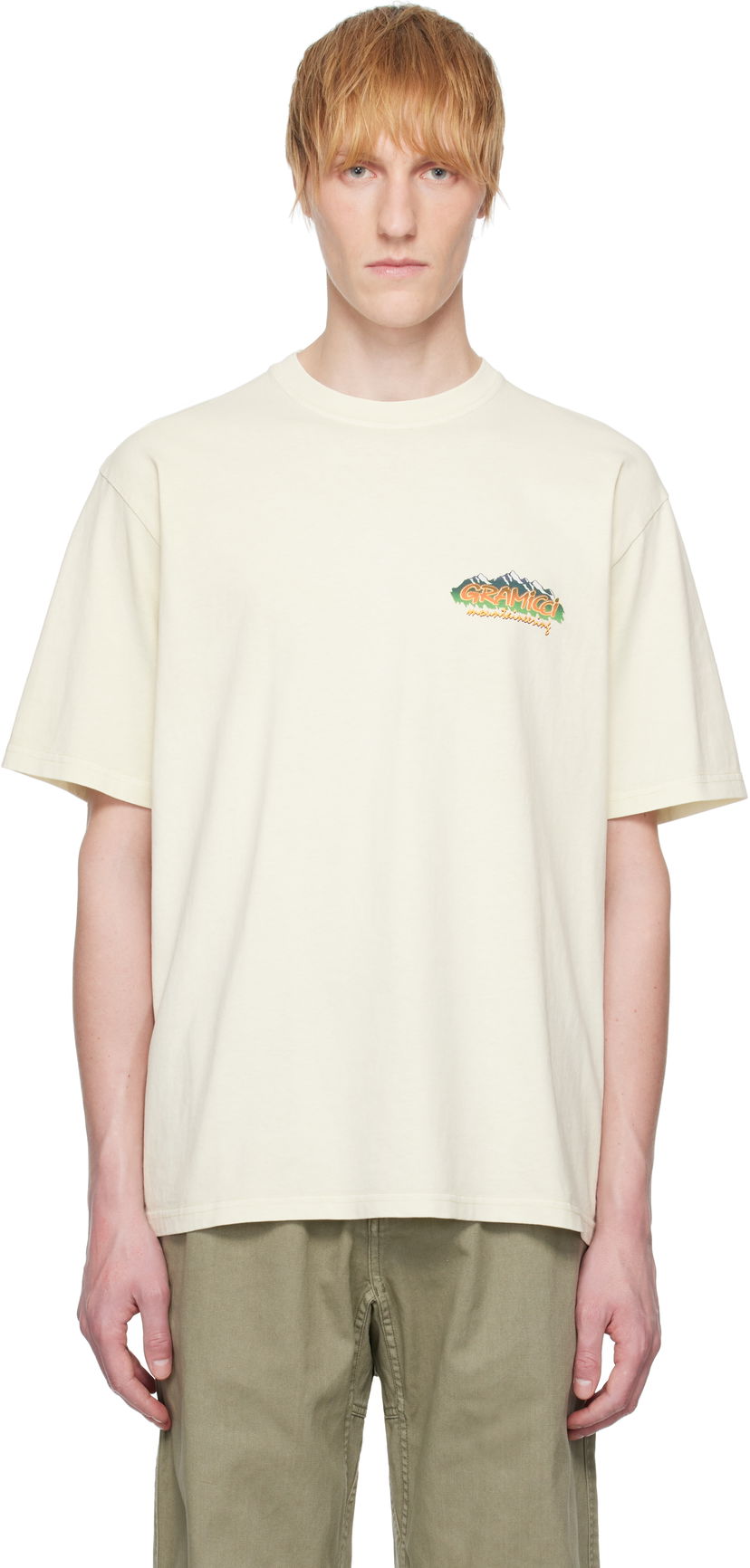 T-shirt GRAMICCI Gramicci Mountaineering T-Shirt Beige | G5SU-T168