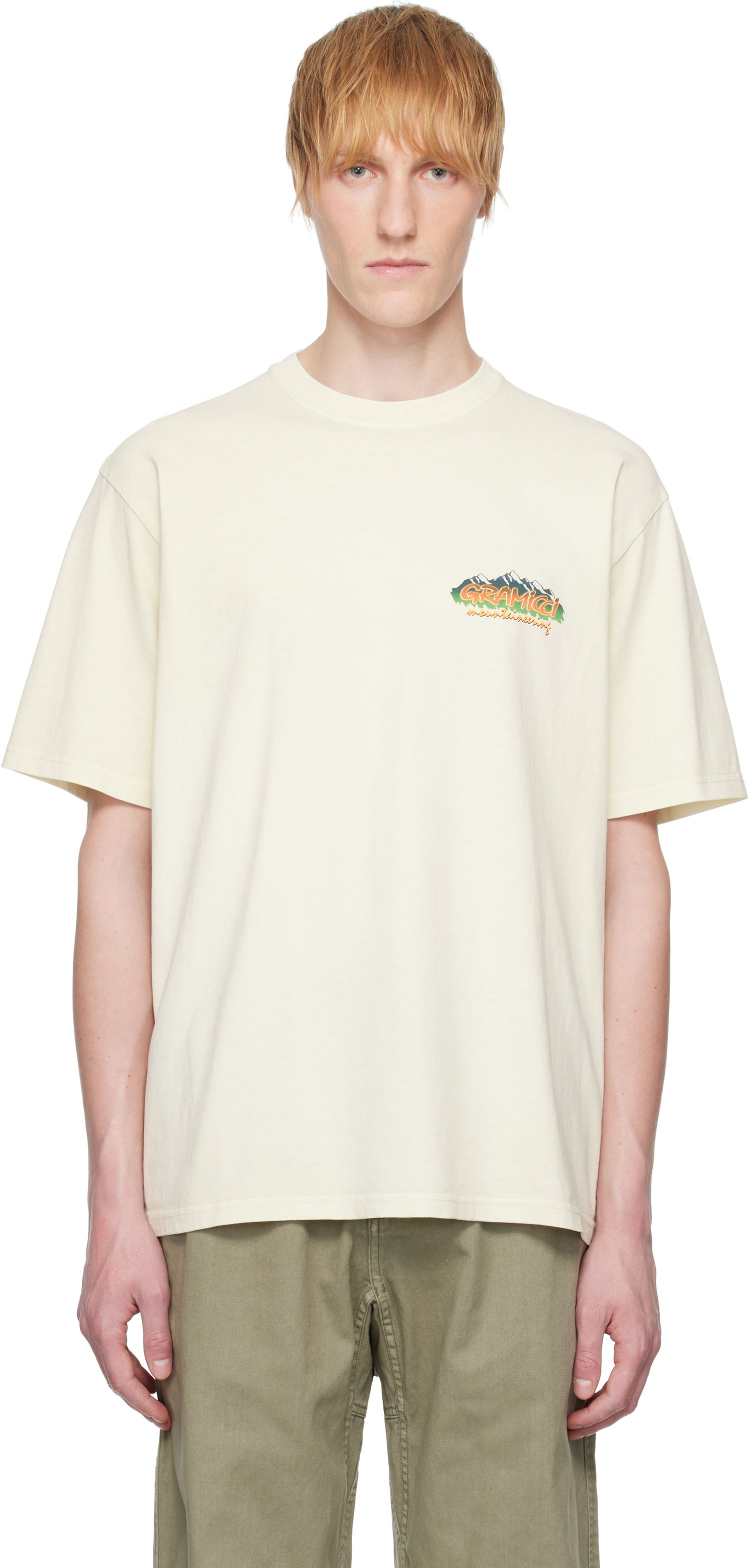 T-shirt GRAMICCI Gramicci Mountaineering T-Shirt Beige | G5SU-T168, 0